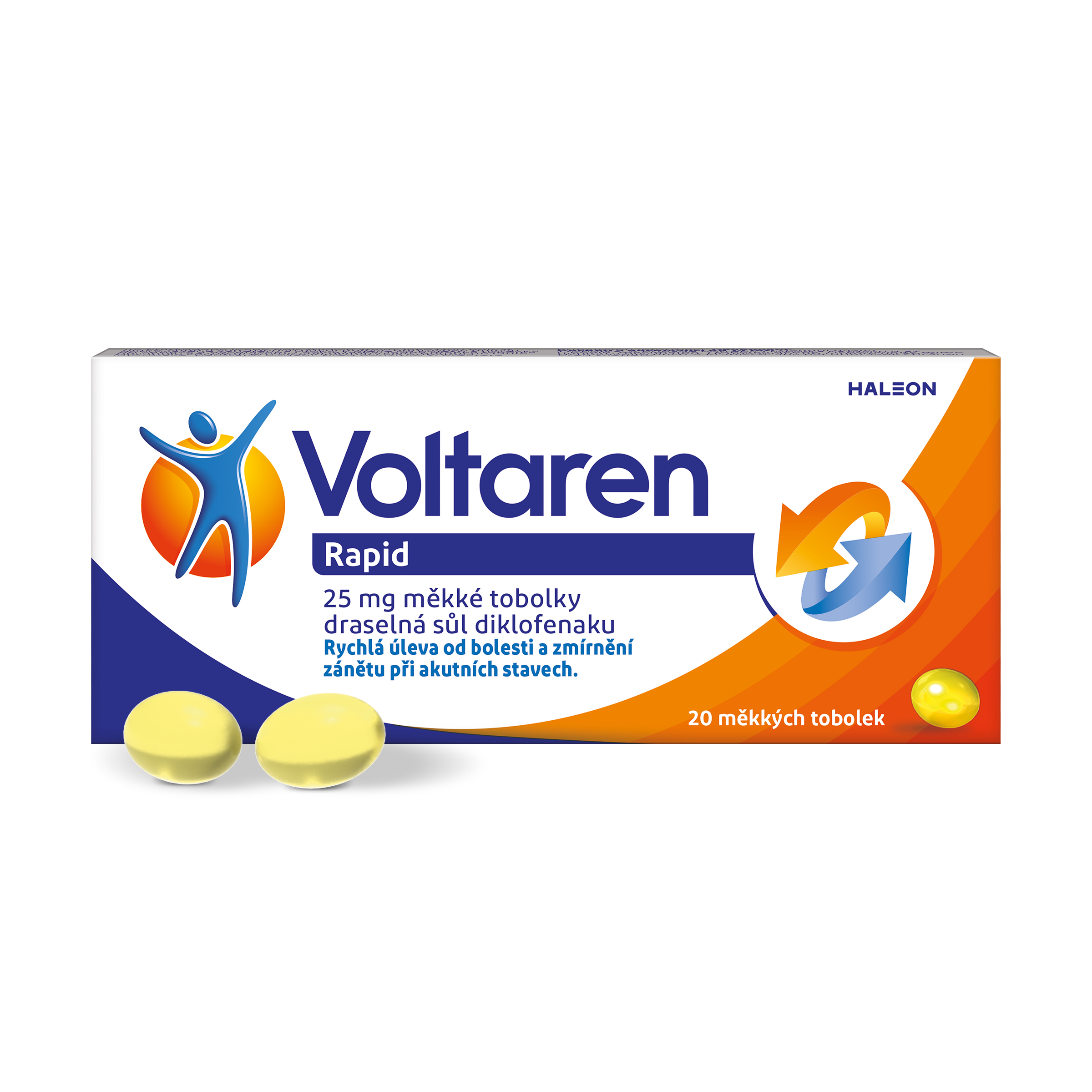 Levně Voltaren Rapid 25 mg měkké tobolky proti bolesti 20ks