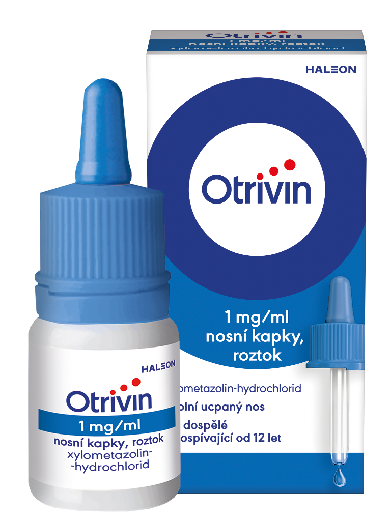 Levně Otrivin 1mg/ml nosní kapky při léčbě ucpaného nosu 10ml