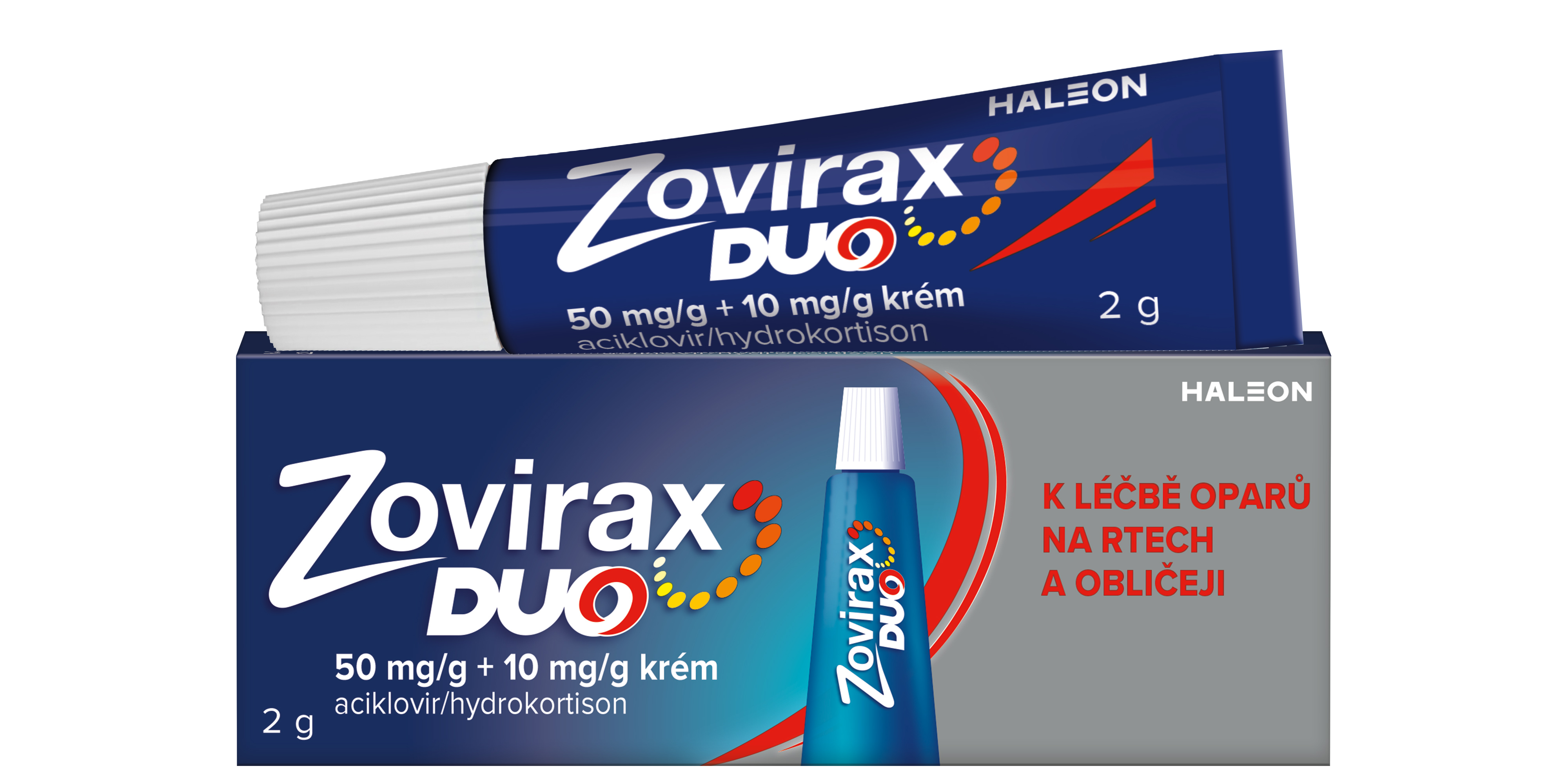 Levně Zovirax Duo 50mg/g, krém při oparech na rtu 2g