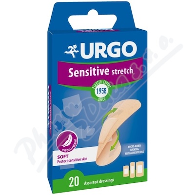 Levně URGO SENSITIVE Citlivá pokožka náplast 20ks NOVÁ
