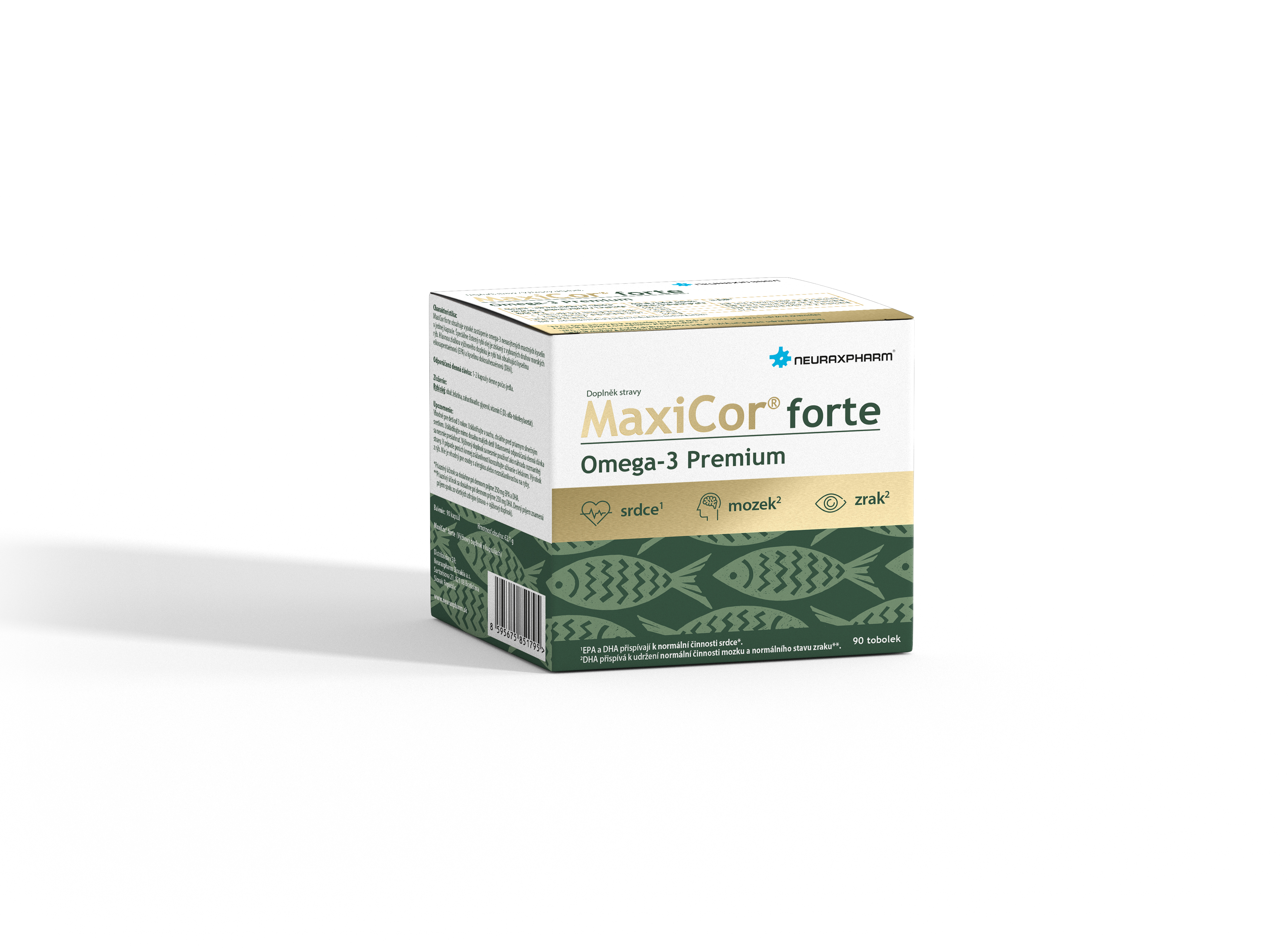 Levně MaxiCor Forte Omega-3 Premium 90 tablet