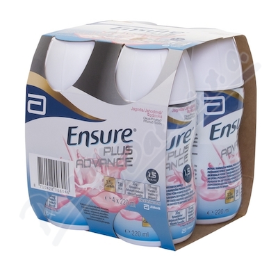 Levně Ensure Plus Advance jahodová přích.por.sol.4x220ml