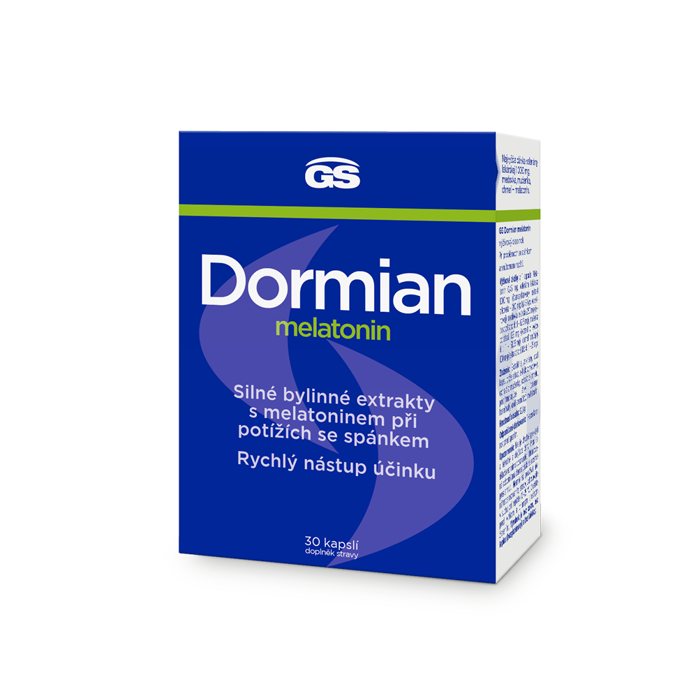 Levně GS Dormian melatonin 30 kapslí