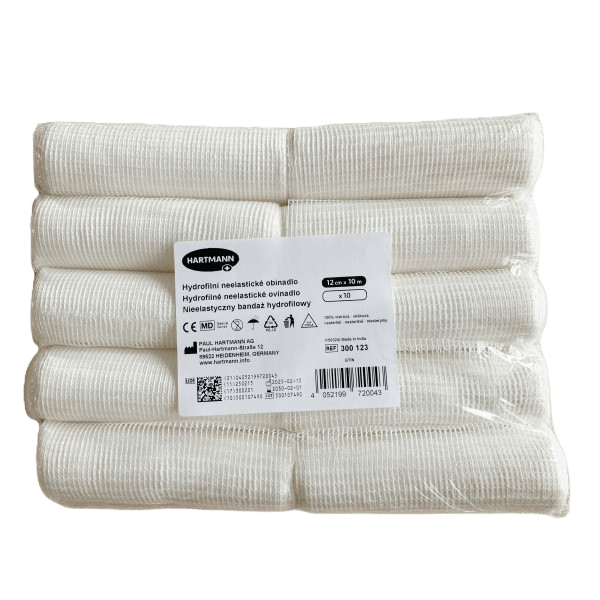 Levně Hartmann Hydrofilní neelast.obinadlo 12cmx10m 10ks