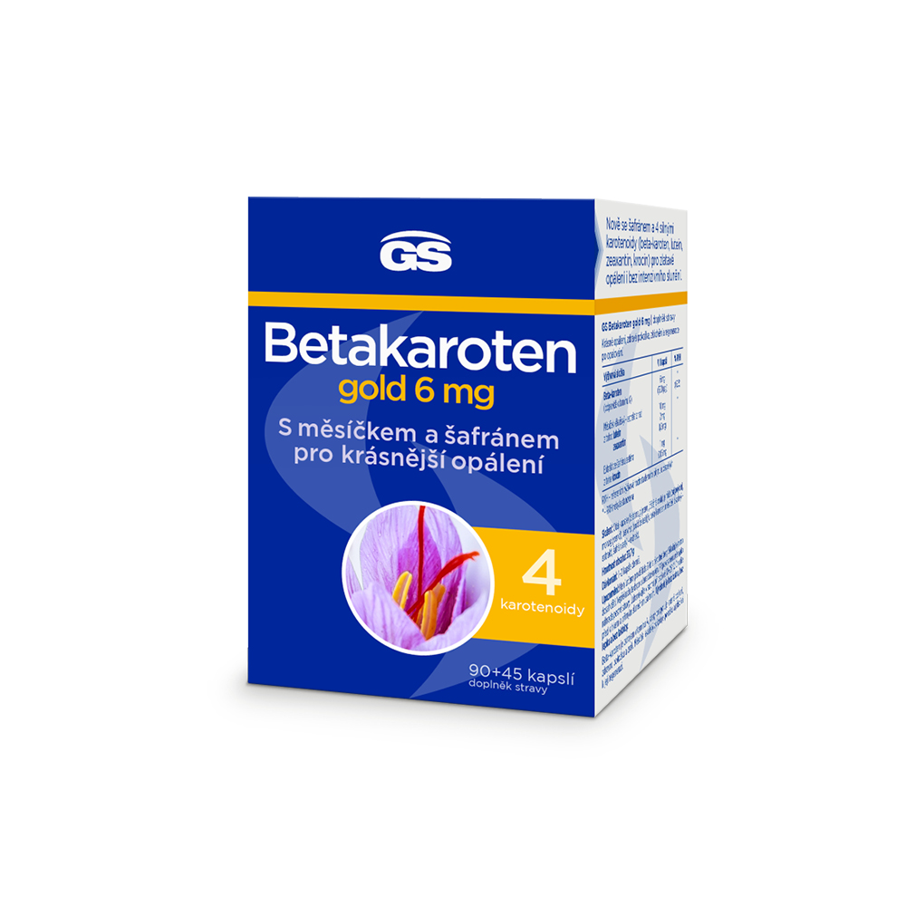 Levně GS Betakaroten gold 6mg 90+45 kapslí