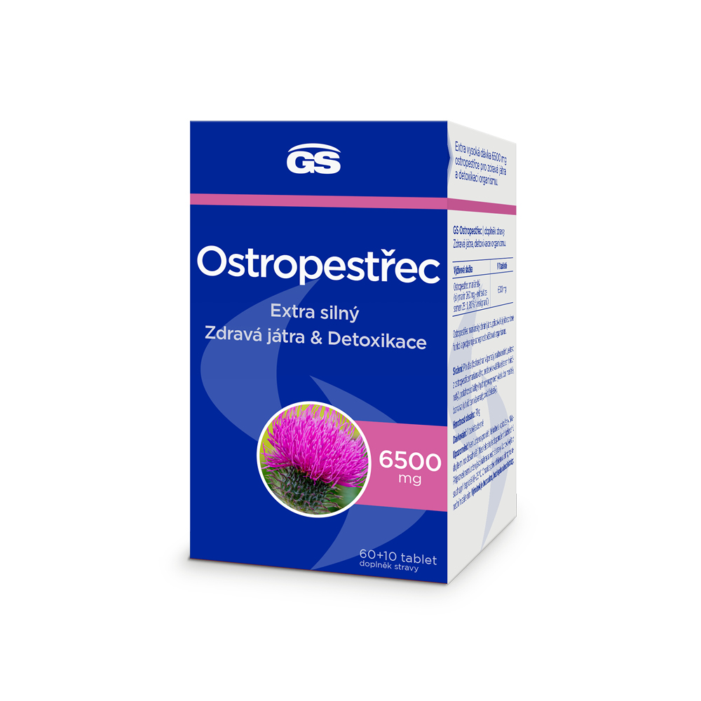 Levně GS Ostropestřec 6500mg 60+10 tablet