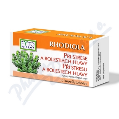 Levně RHODIOLA tobolky při stresu 30ks Fytopharma