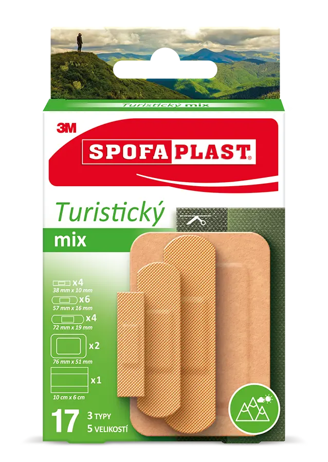 Levně 3M Spofaplast 604 Turistický mix 17ks