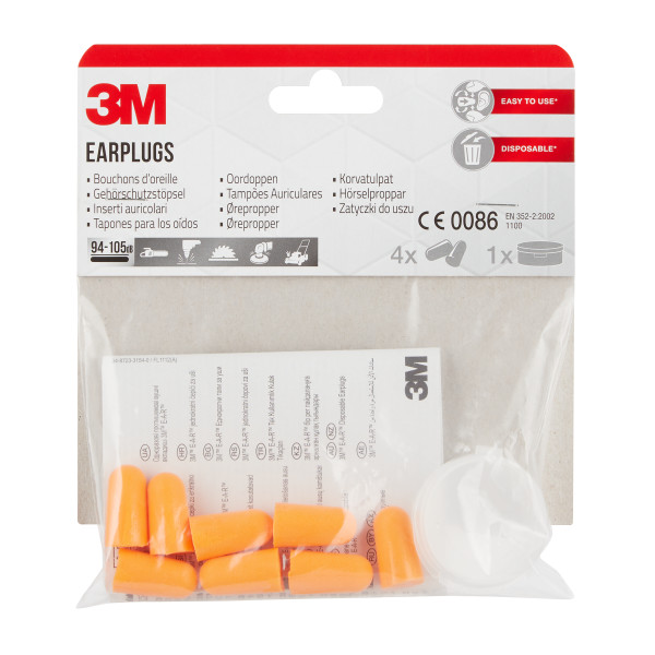 Levně 3M Chrániče sluchu zátkové s úložným boxem 8ks