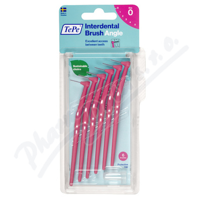 Levně TePe meziz.kart.Angle size 0 Růžové 6ks 154610