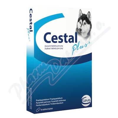 Levně Cestal Plus žvýk.tabl.pro psy 50/144/200mg tbl.8