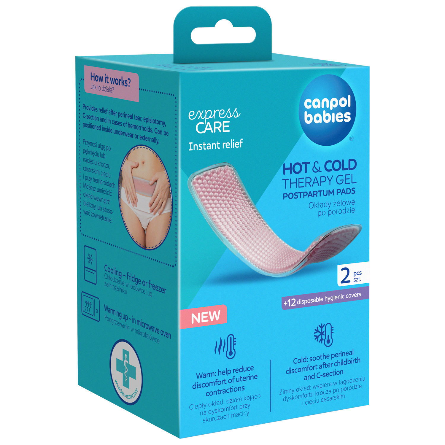Levně Canpol babies Poporodní gelové vložky/obklady Hot&Cold 2ks