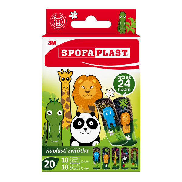 Levně 3M Spofaplast 114 Dětské náplasti Zvířátka 20ks