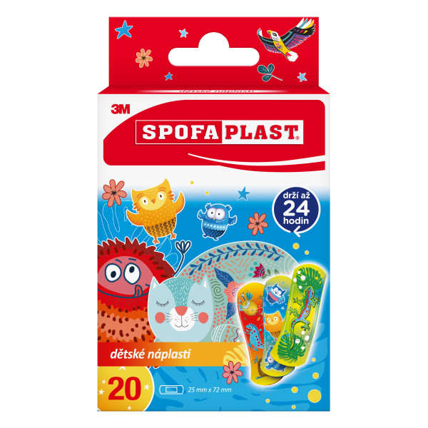 Levně 3M Spofaplast 116 Dětské náplasti 72x25mm 20ks