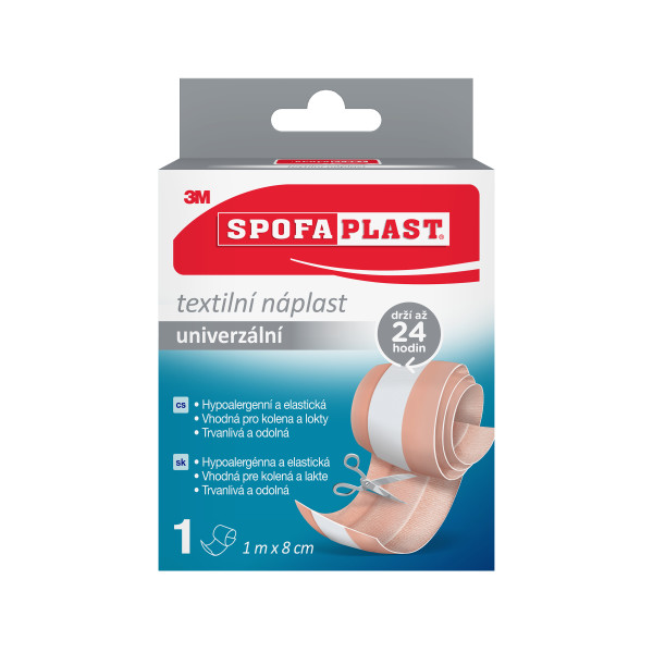 Levně 3M Spofaplast 164 Textilní elastická náplast 1mx8cm