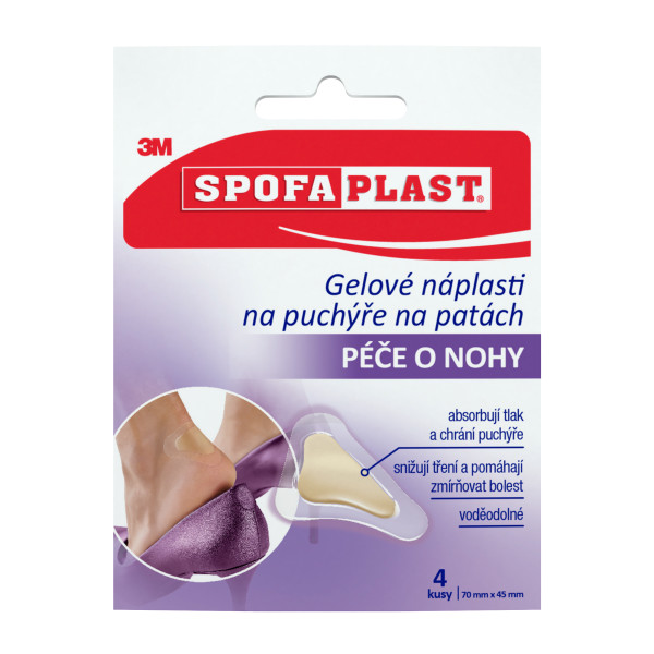 Levně 3M Spofaplast 912N Gelové náplasti na puchýře na patách 4ks