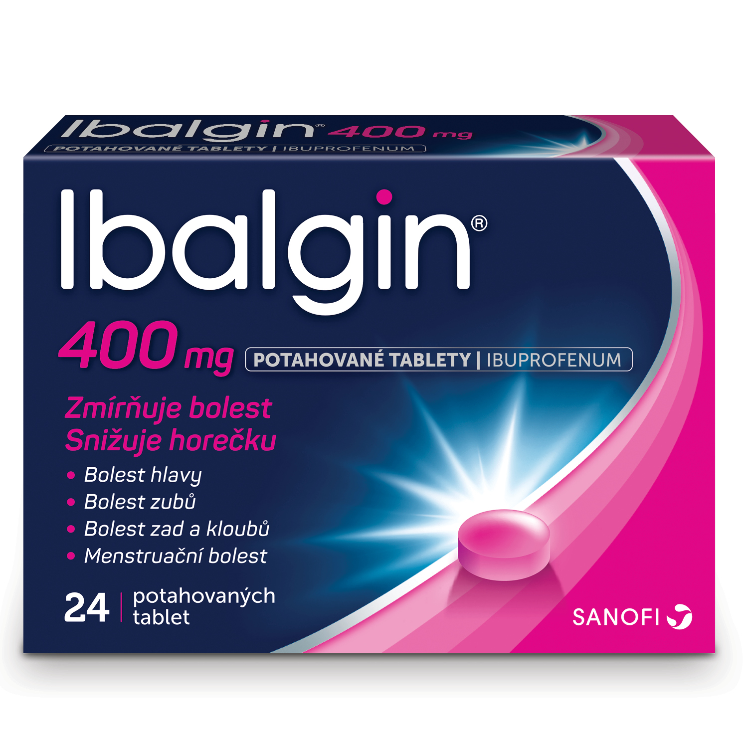 Levně Ibalgin 400mg 24 potahovaných tablet