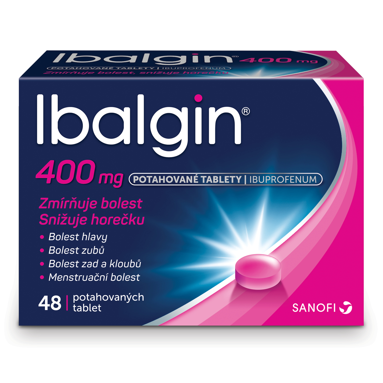 Levně Ibalgin 400mg 48 potahovaných tablet
