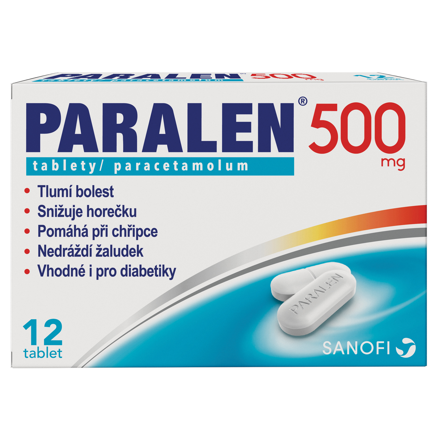 Levně Paralen 500mg 12 tablet