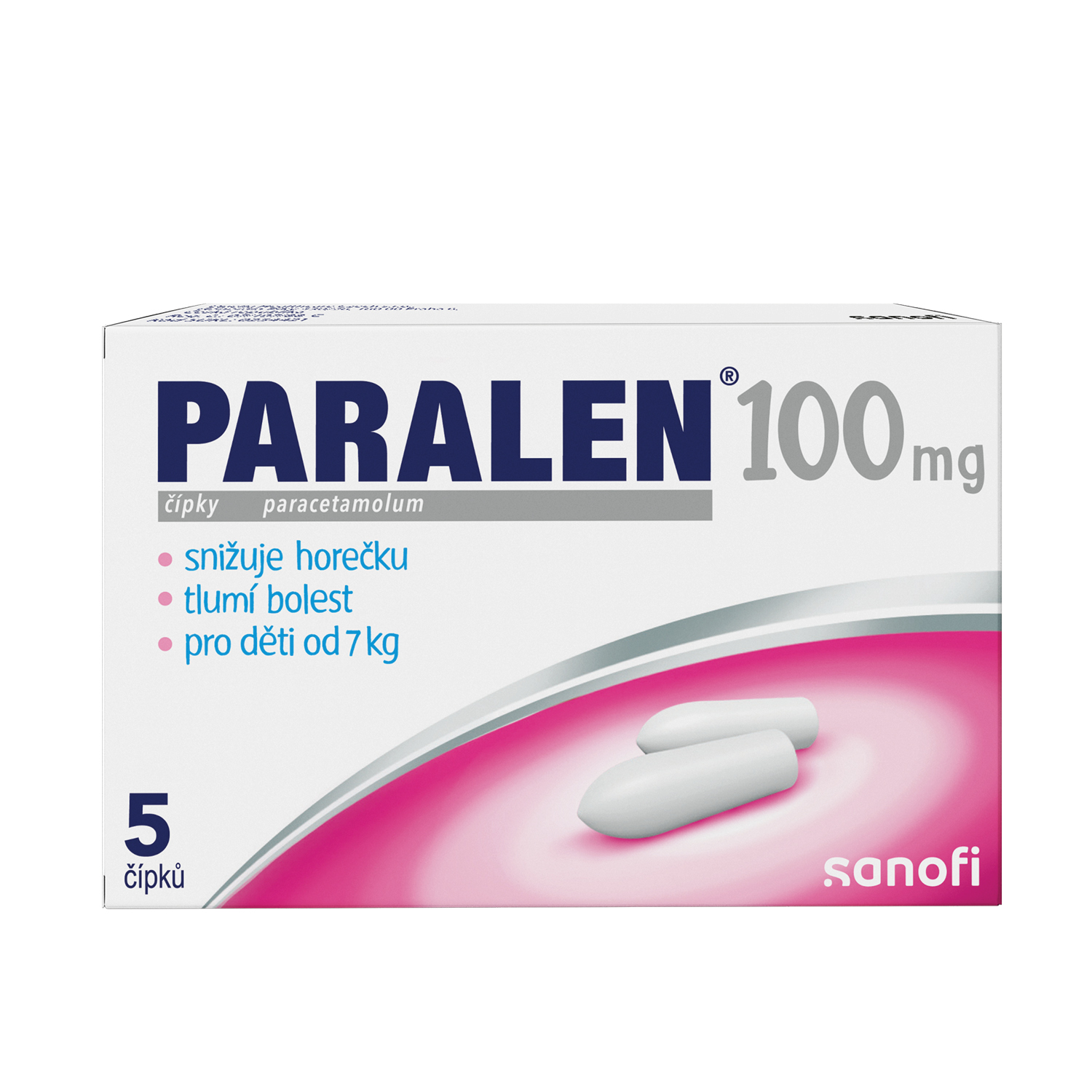 Levně Paralen 100mg 5 čípků
