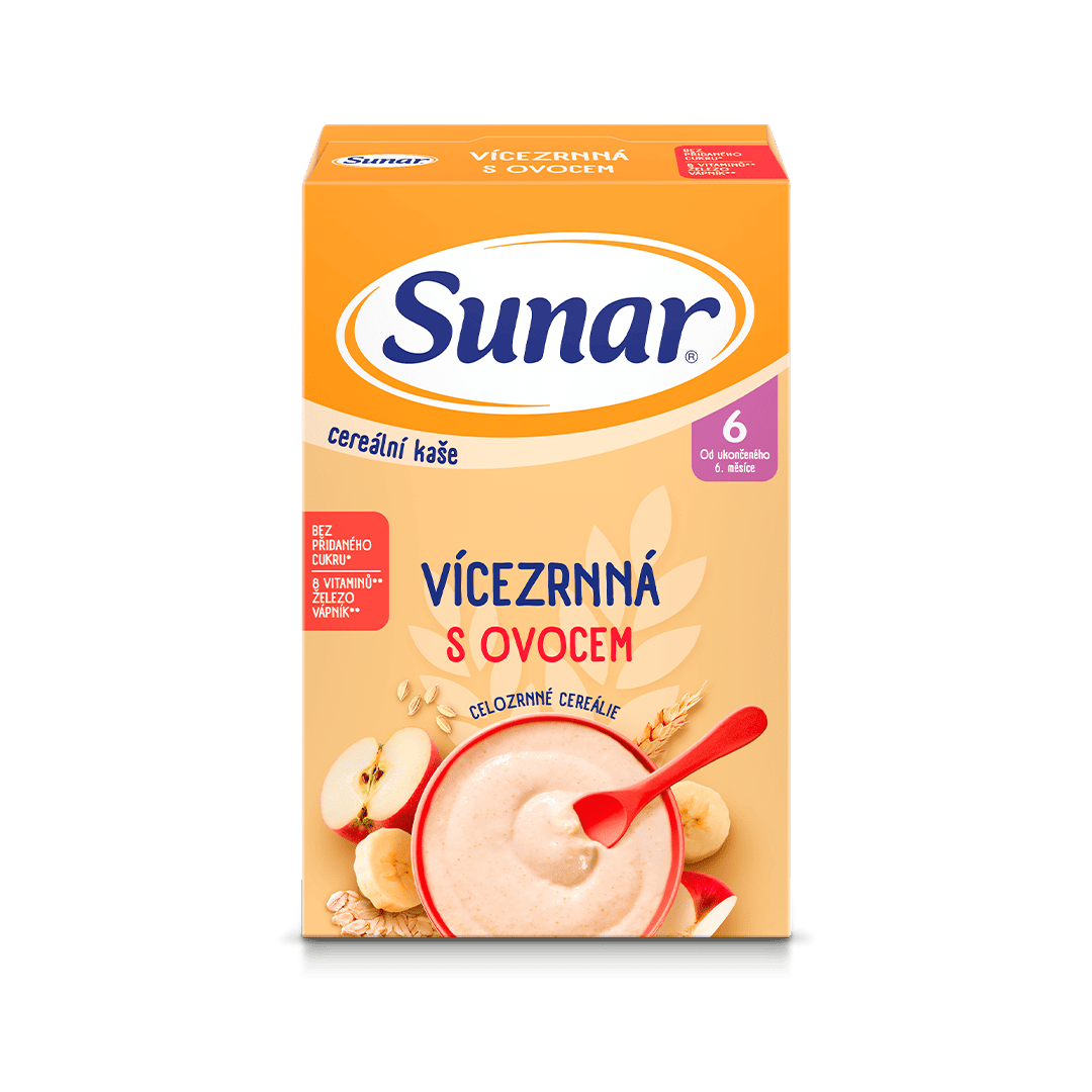 Levně Sunar Cereální kaše vícezr.s ovoc.od uk.6.měs.210g