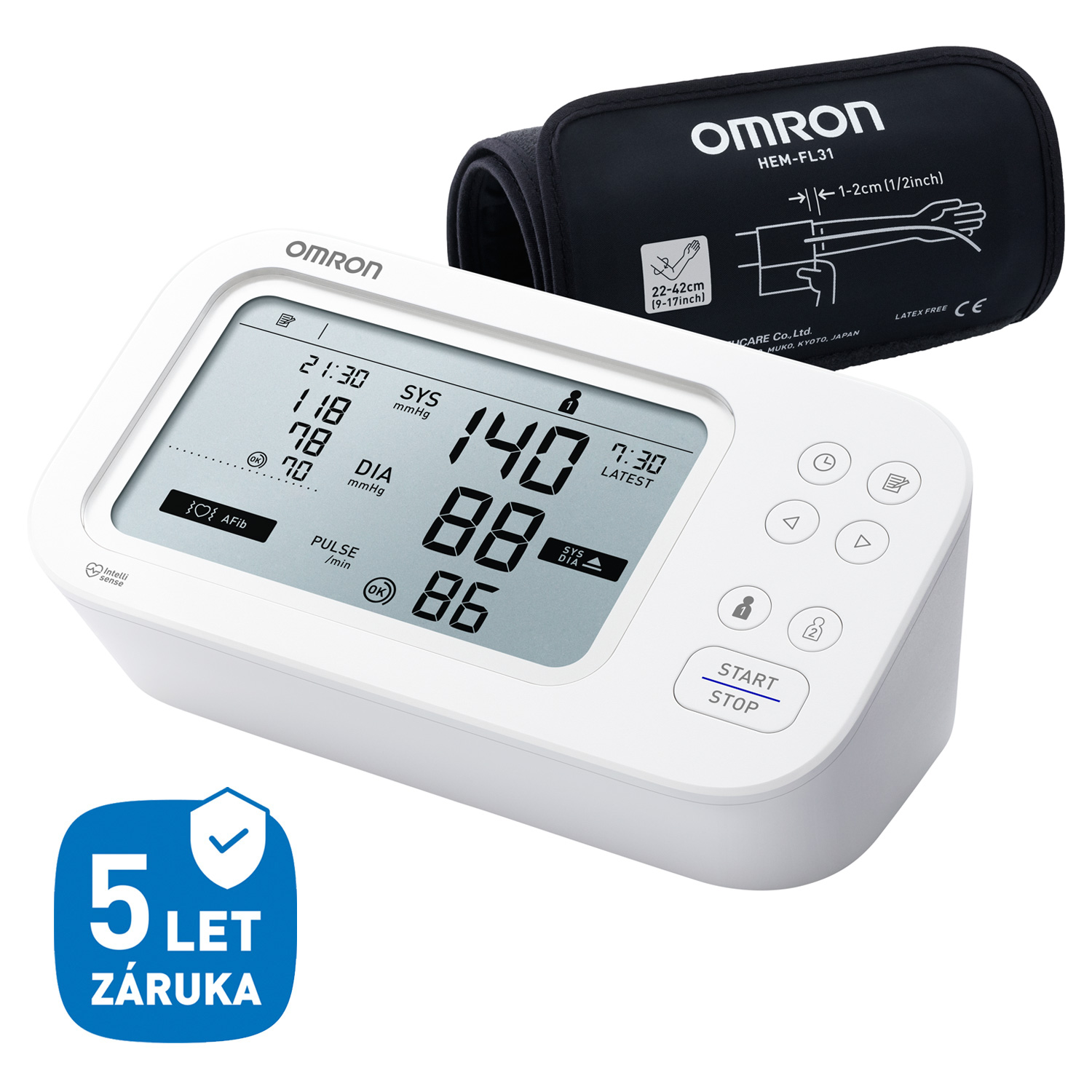 Levně Tonometr OMRON M6 Comfort AFib pažní