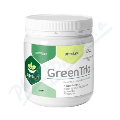 Levně Green Trio Chlor.Spirul.Z.ječmen tbl.540 TOPNATUR
