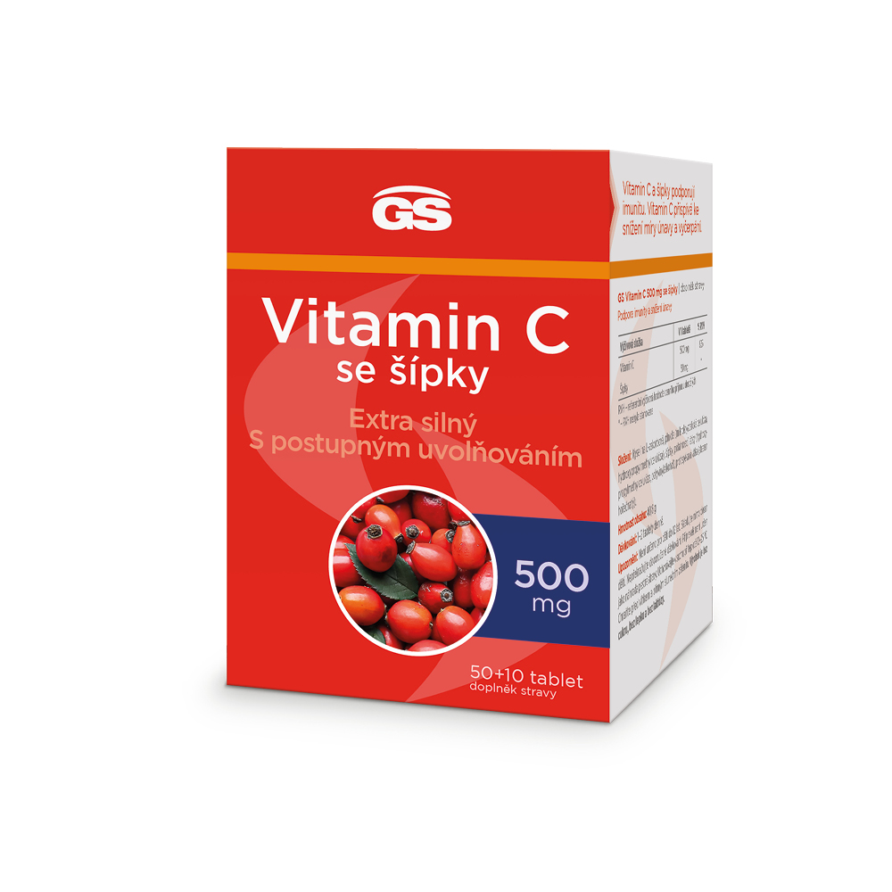 Levně GS Vitamin C500 se šípky 50+10 tablet