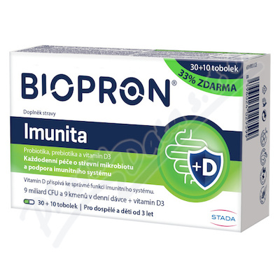 Levně Biopron Imunita probiotika + vitamin D tob.30+10