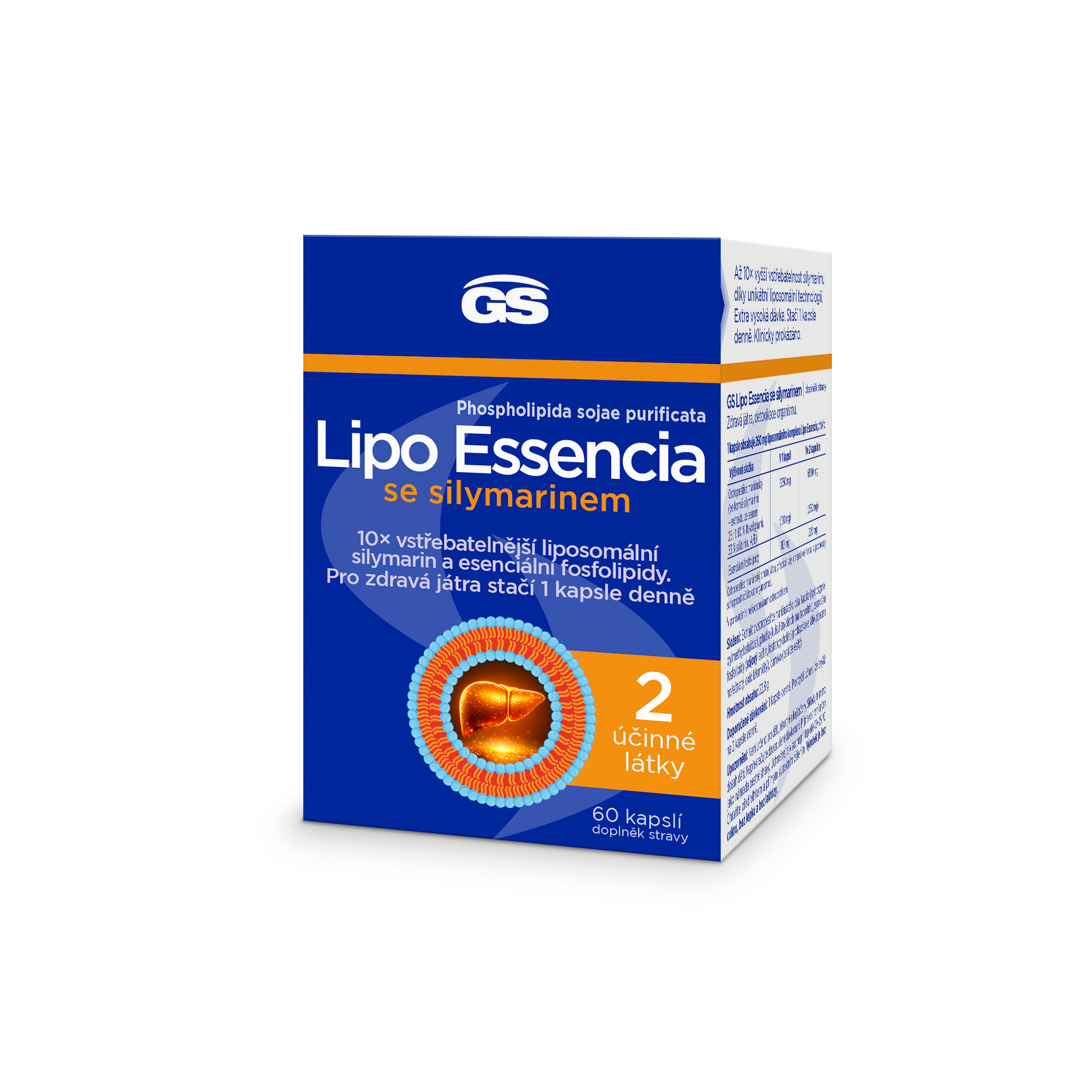 Levně GS Lipo Essencia se silymarinem 60 kapslí