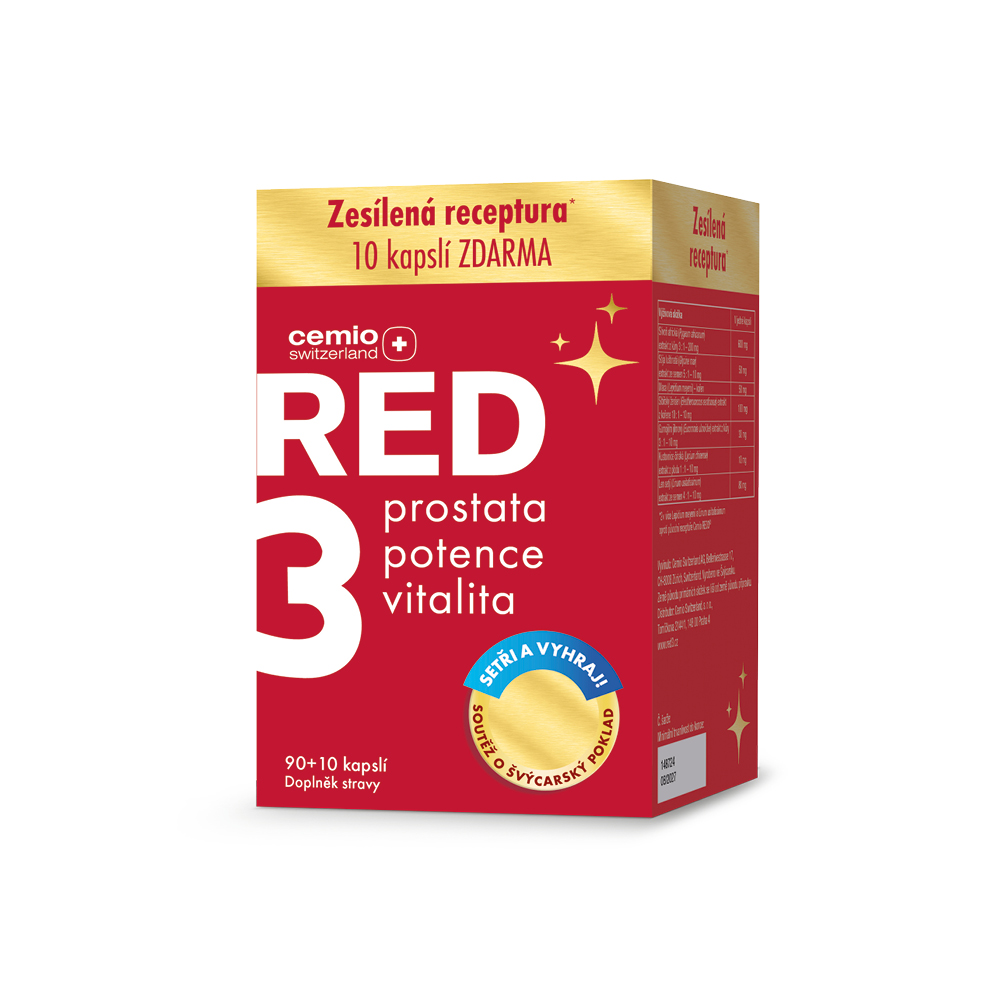 Levně Cemio RED3 90+10 kapslí dárek