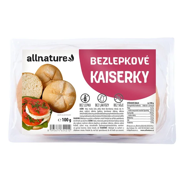 Levně Allnature Bezlepkové kaiserky 100g