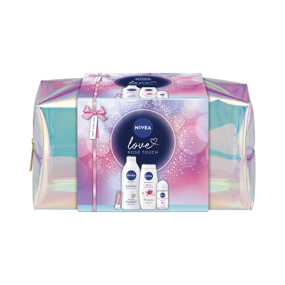Levně Nivea Love Rose Touch Dárková sada