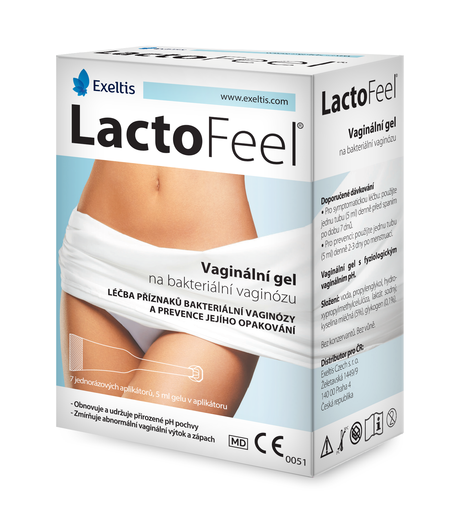 Levně LactoFeel vaginální gel 7x5ml II