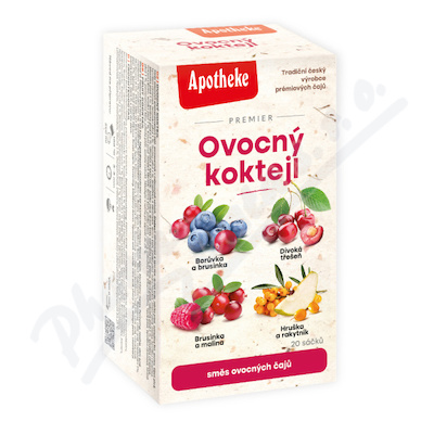 Levně Apotheke Premier Ovocný koktejl směs čajů 20 sáčků