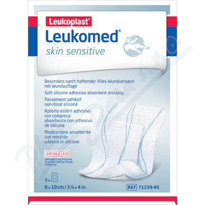 Levně Leukomed Skin Sensitive 8x10cm 5ks netk.krytí