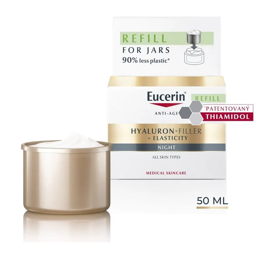 Levně Eucerin HYALURON-FILLER+EL.noční krém refill 50ml