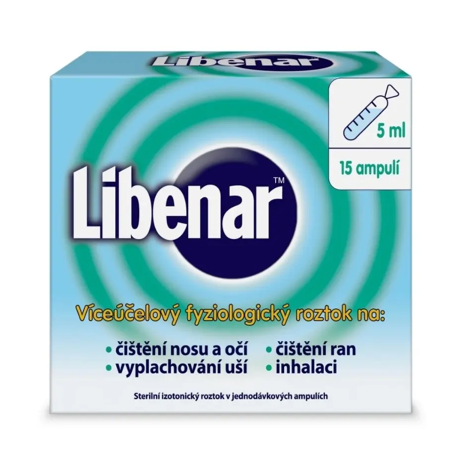 Levně Libenar víceúčelový fyziologický roztok 15x5ml