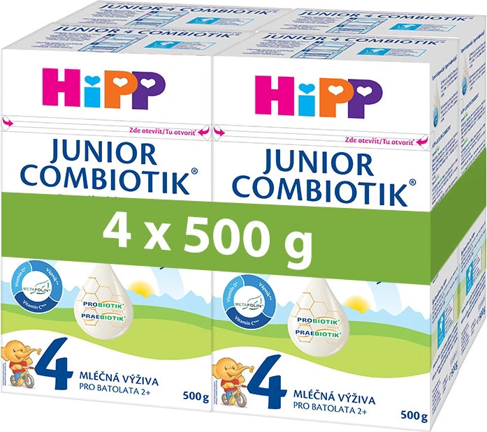 Levně HiPP MLÉKO 4 JUNIOR Combiotik 4x500g