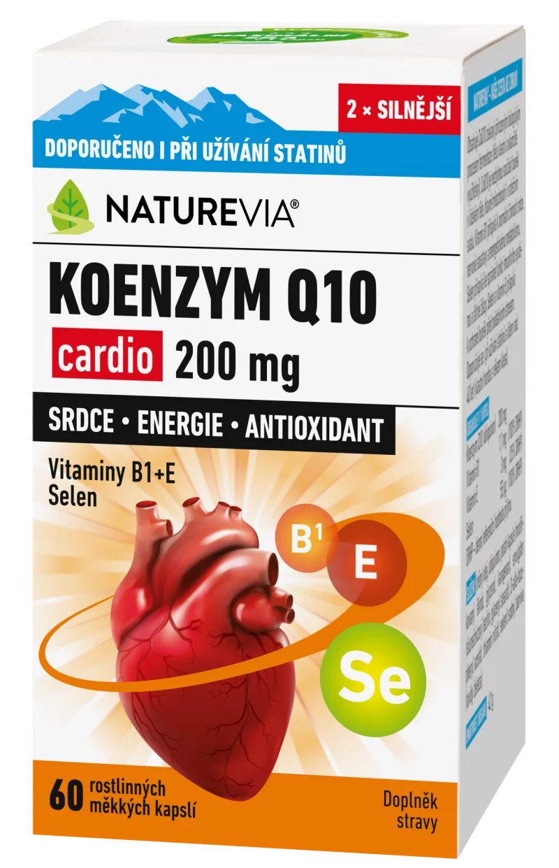 Levně NatureVia Koenzym Q10 cardio 200mg cps.60