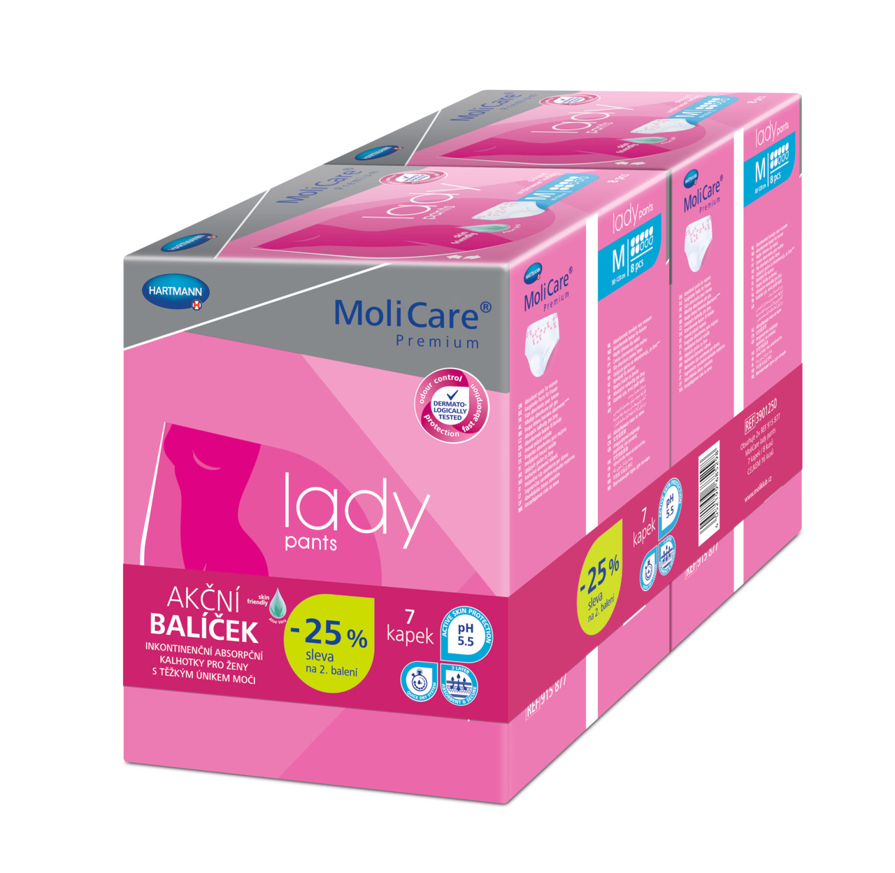 Levně MoliCare Lady Pants 7 kapek velikost M Duopack 2x8ks