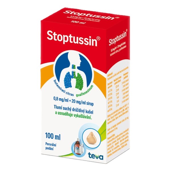 Levně Stoptussin 0.8mg/ml+20mg/ml sir.1x100ml II