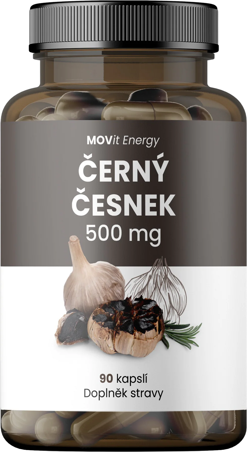 Levně MOVit Černý Česnek 500mg cps.90