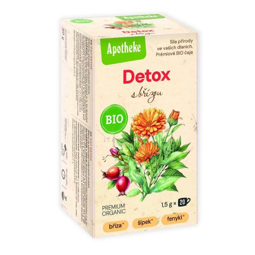 Levně Apotheke BIO Detox s břízou čaj 20x1.5g