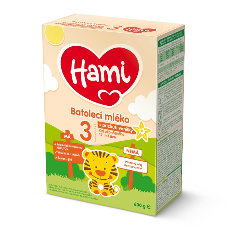 Levně Hami 3 batolecí mléko 600g