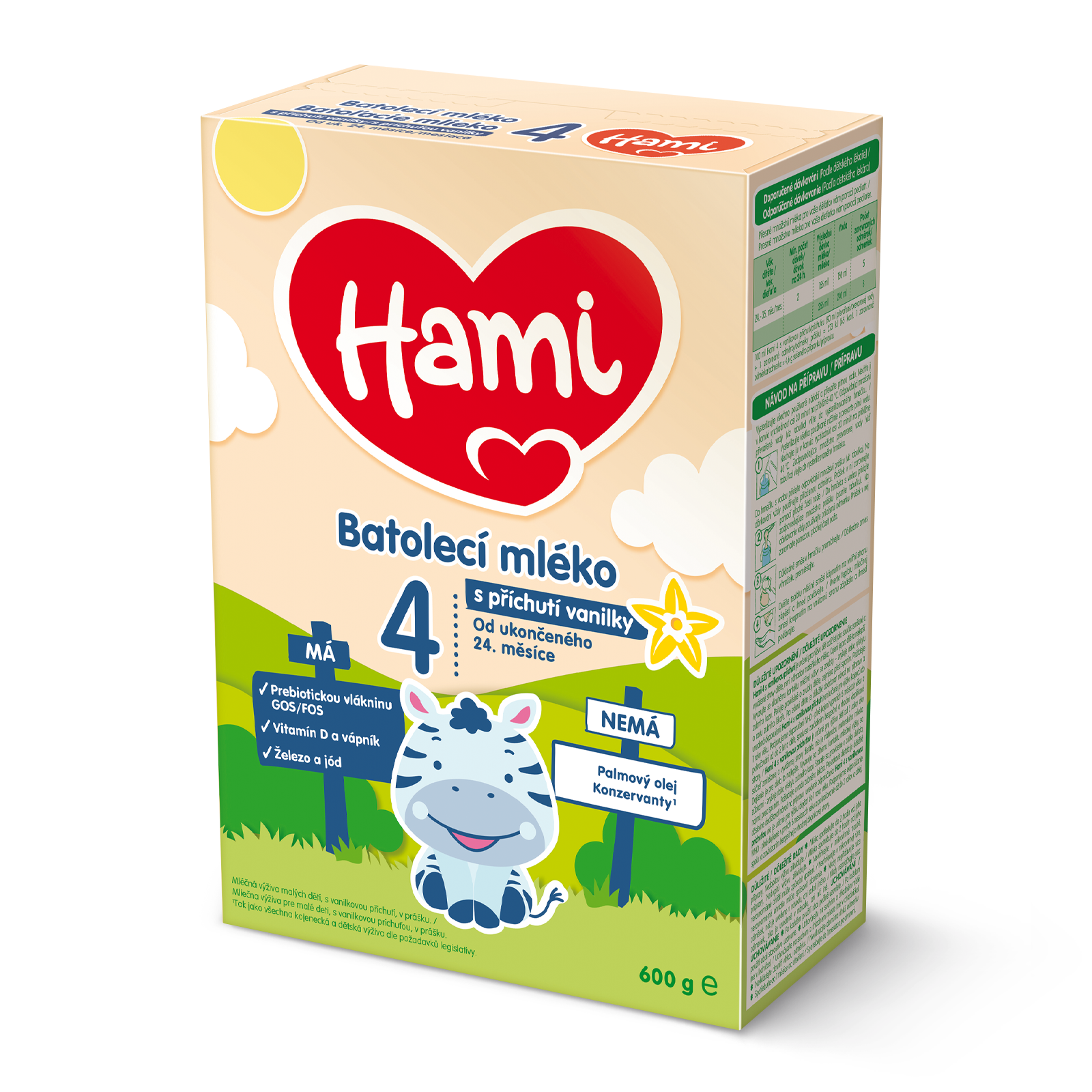 Levně Hami 4 batolecí mléko 600g