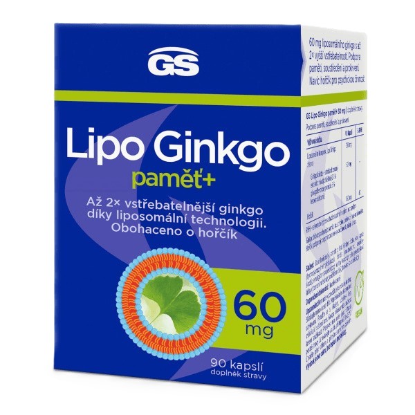 Levně GS Lipo Ginkgo paměť+ 60mg cps.90