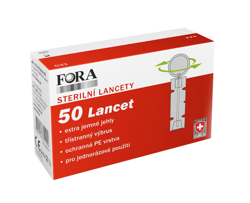 Levně FORA Lancety ke glukometru TD-5084 50ks