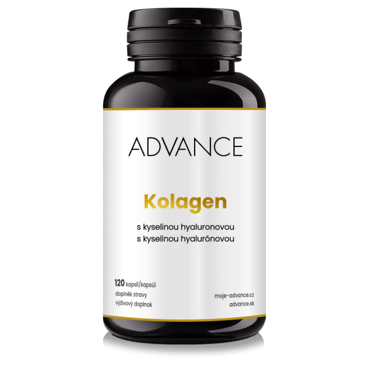 Levně ADVANCE Kolagen 120 kapslí – prémiový kolagen + kyselina hyaluronová