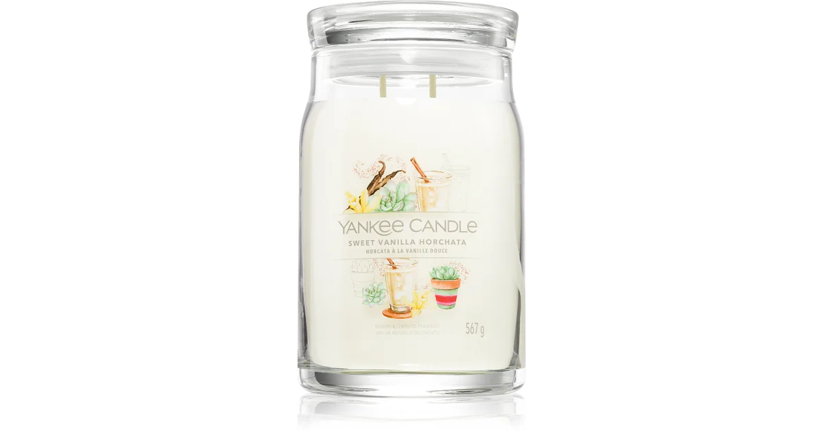 Levně Yankee Candle vonná svíčka Sweet Vanilla Horchata 567g